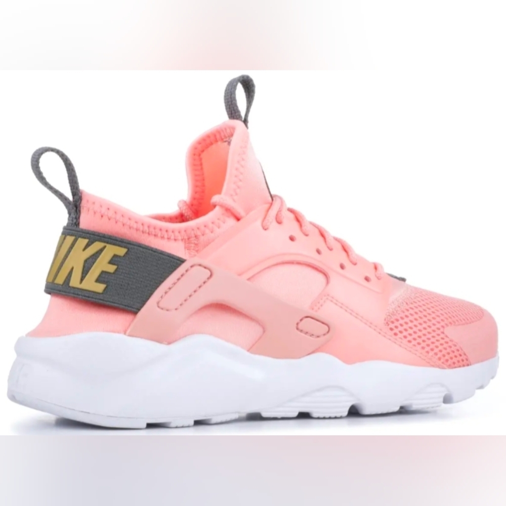 Nike Air Huarache Run Ultra 'Bleached Coral’ Sneakers Size 5Y Box  MSRP $95 - Picture 2 of 11
